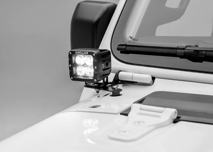 ZROADZ A-Pillar LED Kit w/ 3 in. LED Lights: Jeep JL, Gladiator – Z364941-KIT2